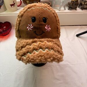 Holiday Time Brown Gingerbread Hat
